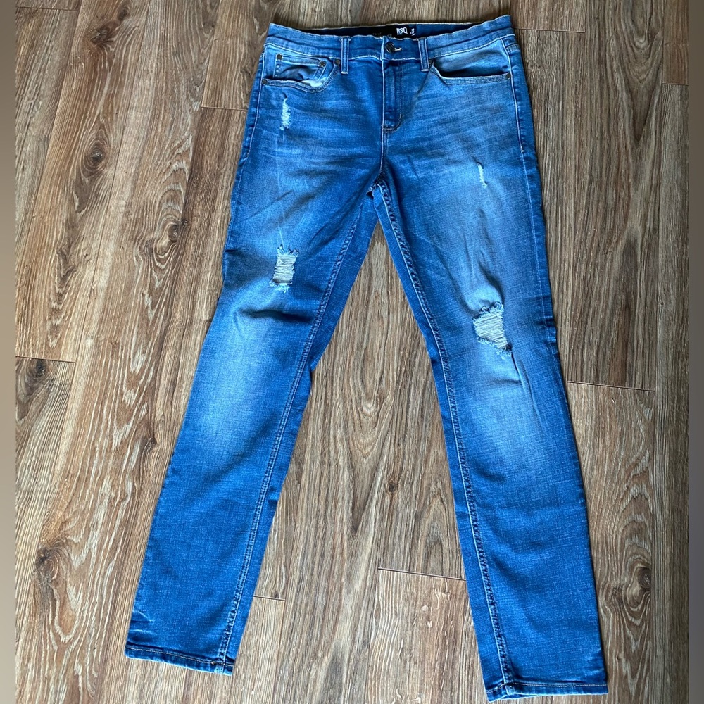 RSQ Mens Jeans 32x32 Seattle Skinny Tapered Blue Denim - Picture 2 of 8